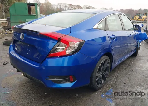 2020 Honda Civic Sport z USA, uszkodzony, nr VIN 2HGFC2F8XLH523358